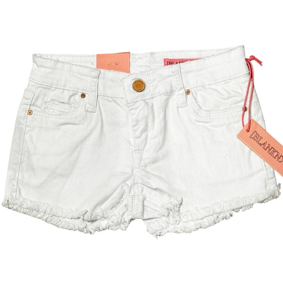 BLANKNYC Girls White Mini Astor Shorts Girls Size 7 NWT - Picture 6 of 9